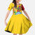 Personalized Mali Independence Day Family Matching Short Sleeve Bodycon Dress and Hawaiian Shirt Coat Of Arms With Hibiscus Sabdariffa - Wonder Print Shop