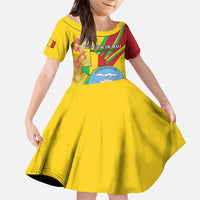 Personalized Mali Independence Day Family Matching Summer Maxi Dress and Hawaiian Shirt Coat Of Arms With Hibiscus Sabdariffa - Wonder Print Shop