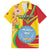 Personalized Mali Independence Day Family Matching Summer Maxi Dress and Hawaiian Shirt Coat Of Arms With Hibiscus Sabdariffa - Wonder Print Shop