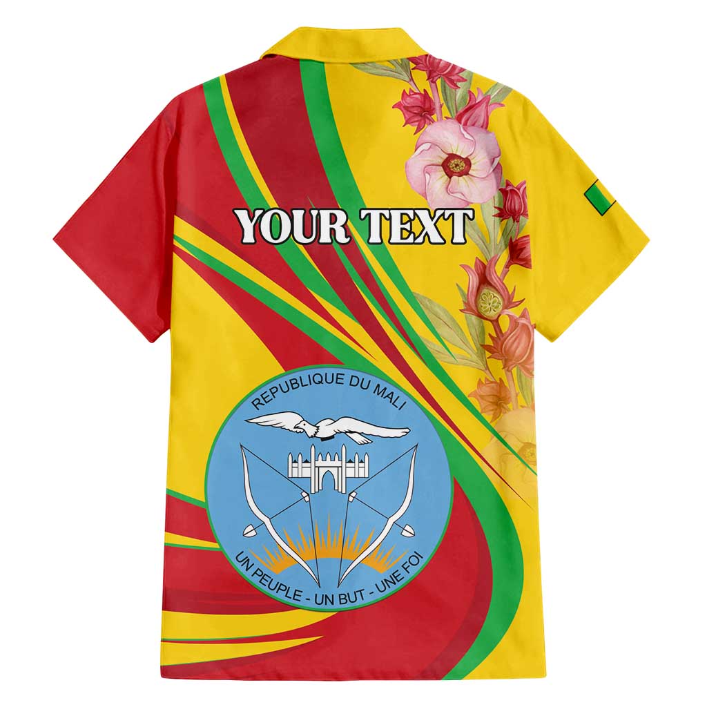 Personalized Mali Independence Day Family Matching Summer Maxi Dress and Hawaiian Shirt Coat Of Arms With Hibiscus Sabdariffa - Wonder Print Shop