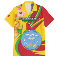 Personalized Mali Independence Day Hawaiian Shirt Coat Of Arms With Hibiscus Sabdariffa - Wonder Print Shop