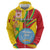 Personalized Mali Independence Day Hoodie Coat Of Arms With Hibiscus Sabdariffa - Wonder Print Shop