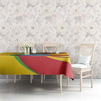 Mali Independence Day Tablecloth Coat Of Arms With Hibiscus Sabdariffa - Wonder Print Shop