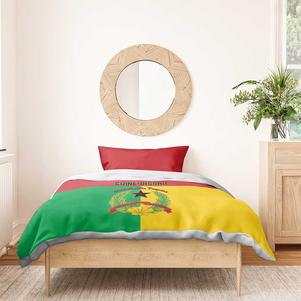 Guinea-Bissau Bedding Set Coat Of Arms Flag Style - Wonder Print Shop