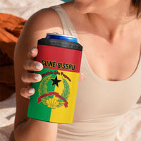 Personalized Guinea-Bissau 4 in 1 Can Cooler Tumbler Coat Of Arms Flag Style - Wonder Print Shop