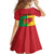Personalized Guinea-Bissau Family Matching Off The Shoulder Long Sleeve Dress and Hawaiian Shirt Coat Of Arms Flag Style - Wonder Print Shop