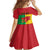 Personalized Guinea-Bissau Family Matching Off Shoulder Short Dress and Hawaiian Shirt Coat Of Arms Flag Style - Wonder Print Shop
