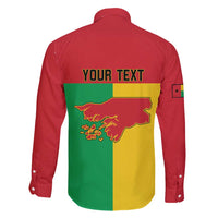 Personalized Guinea-Bissau Family Matching Puletasi and Hawaiian Shirt Coat Of Arms Flag Style - Wonder Print Shop