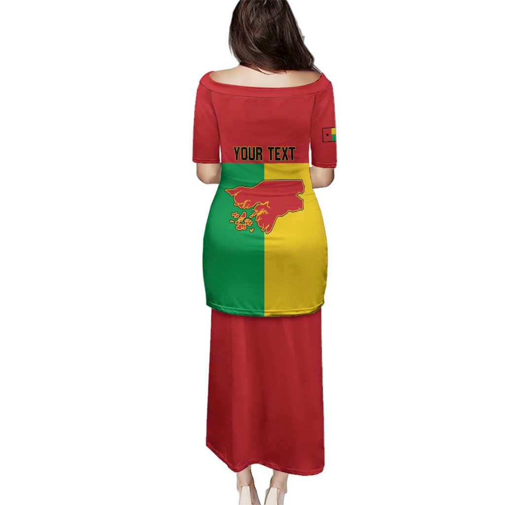 Personalized Guinea-Bissau Family Matching Puletasi and Hawaiian Shirt Coat Of Arms Flag Style - Wonder Print Shop