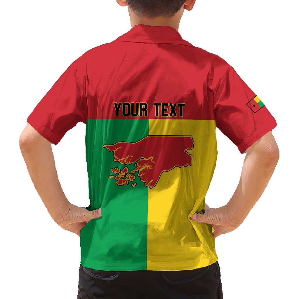 Personalized Guinea-Bissau Family Matching Tank Maxi Dress and Hawaiian Shirt Coat Of Arms Flag Style - Wonder Print Shop