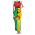 Personalized Guinea-Bissau Family Matching Tank Maxi Dress and Hawaiian Shirt Coat Of Arms Flag Style - Wonder Print Shop