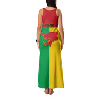 Personalized Guinea-Bissau Family Matching Tank Maxi Dress and Hawaiian Shirt Coat Of Arms Flag Style - Wonder Print Shop