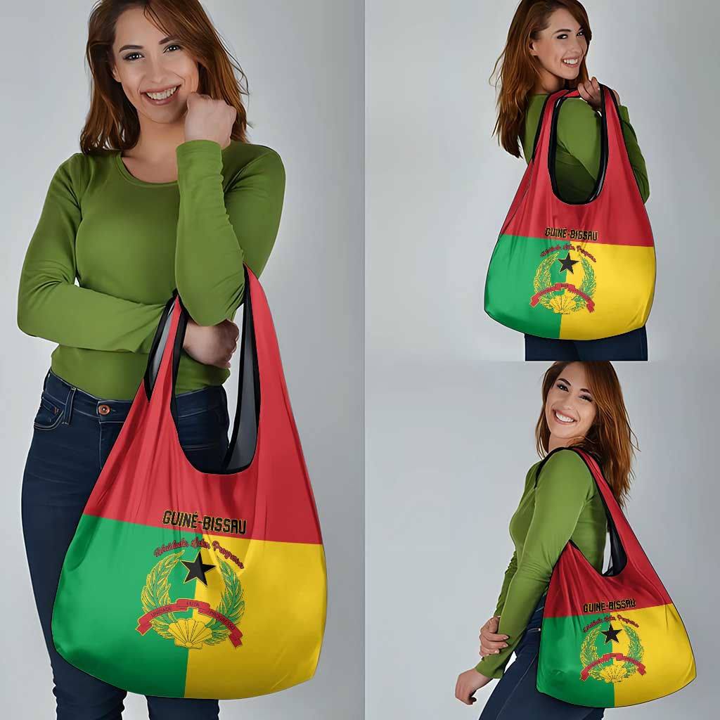 Guinea-Bissau Grocery Bag Coat Of Arms Flag Style - Wonder Print Shop