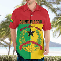 Personalized Guinea-Bissau Hawaiian Shirt Coat Of Arms Flag Style - Wonder Print Shop