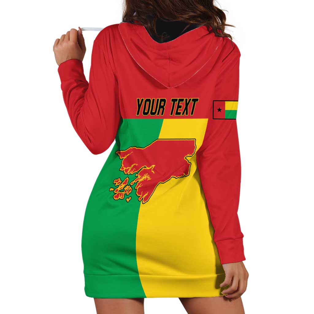 Personalized Guinea-Bissau Hoodie Dress Coat Of Arms Flag Style - Wonder Print Shop