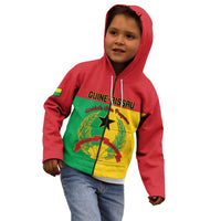 Personalized Guinea-Bissau Kid Hoodie Coat Of Arms Flag Style - Wonder Print Shop