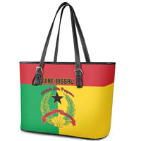 Guinea-Bissau Leather Tote Bag Coat Of Arms Flag Style - Wonder Print Shop