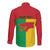 Personalized Guinea-Bissau Long Sleeve Button Shirt Coat Of Arms Flag Style - Wonder Print Shop