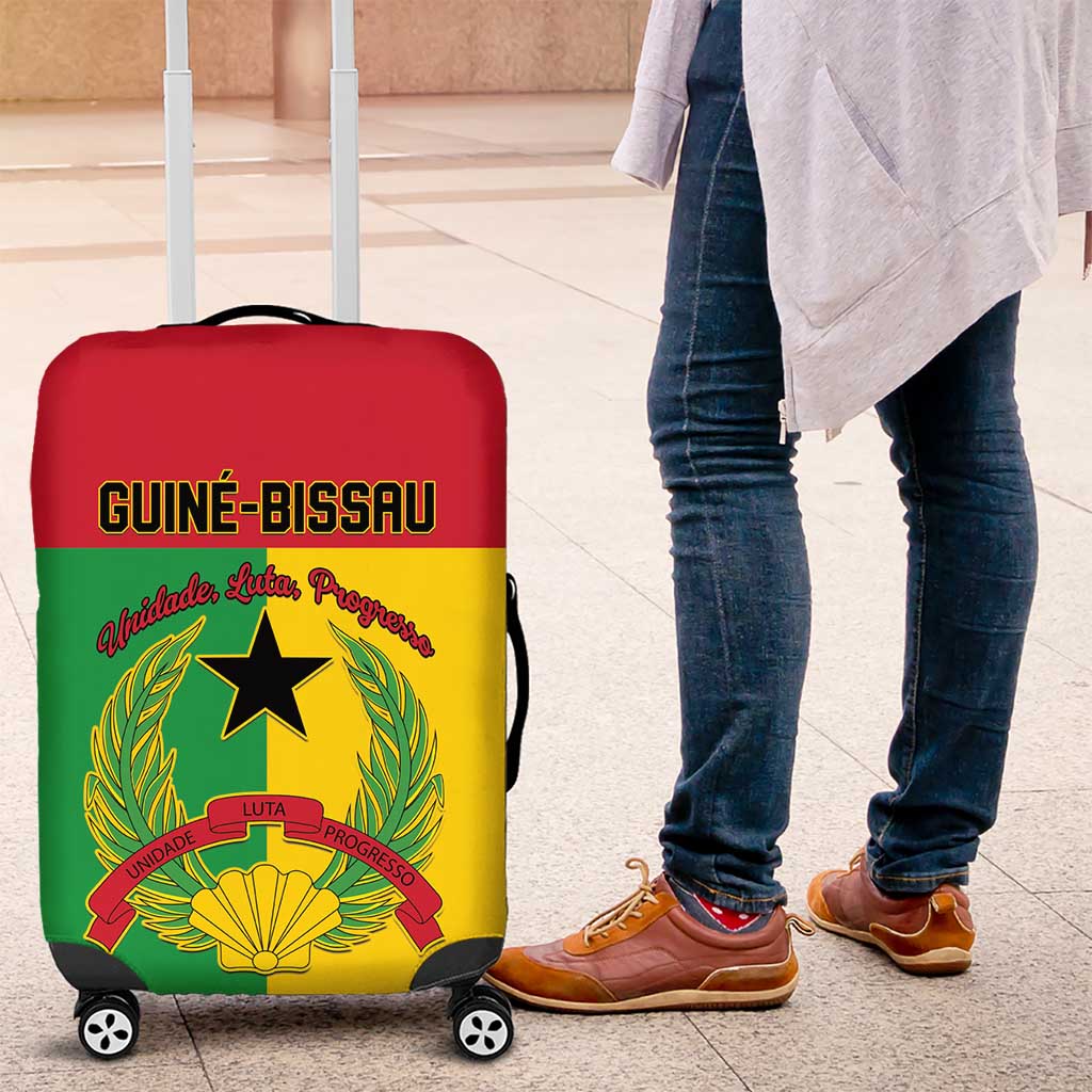 Guinea-Bissau Luggage Cover Coat Of Arms Flag Style - Wonder Print Shop