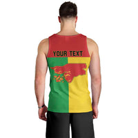 Personalized Guinea-Bissau Men Tank Top Coat Of Arms Flag Style - Wonder Print Shop