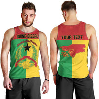 Personalized Guinea-Bissau Men Tank Top Coat Of Arms Flag Style - Wonder Print Shop