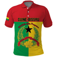 Personalized Guinea-Bissau Polo Shirt Coat Of Arms Flag Style - Wonder Print Shop