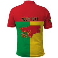 Personalized Guinea-Bissau Polo Shirt Coat Of Arms Flag Style - Wonder Print Shop