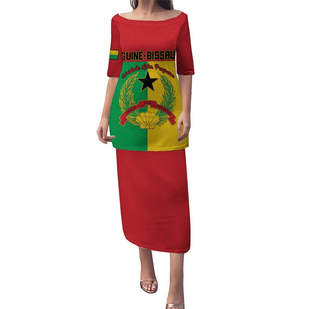 Personalized Guinea-Bissau Puletasi Coat Of Arms Flag Style - Wonder Print Shop