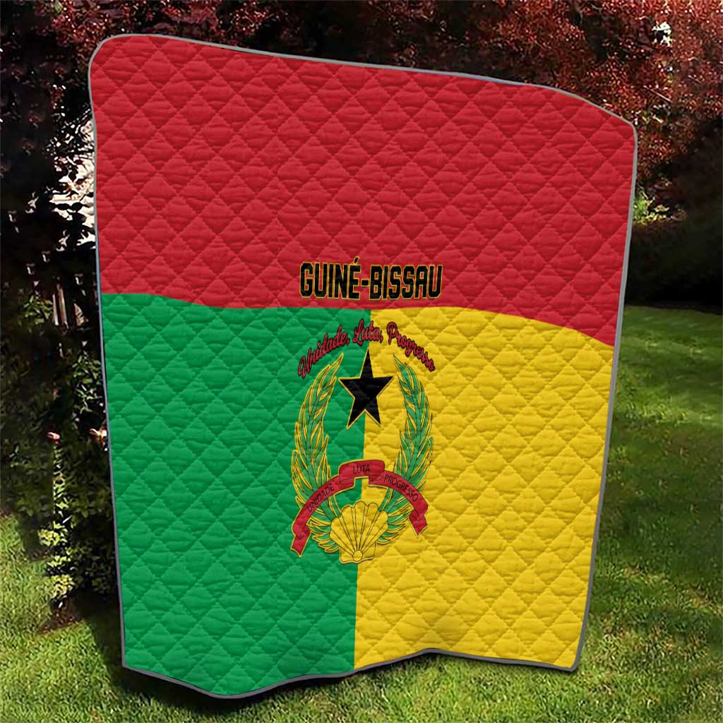 Guinea-Bissau Quilt Coat Of Arms Flag Style - Wonder Print Shop