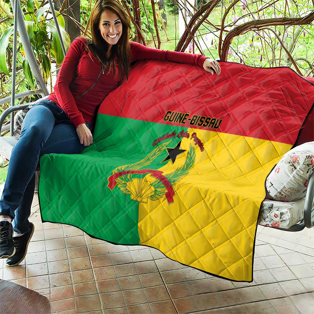 Guinea-Bissau Quilt Coat Of Arms Flag Style - Wonder Print Shop