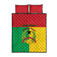 Guinea-Bissau Quilt Bed Set Coat Of Arms Flag Style - Wonder Print Shop