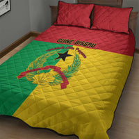 Guinea-Bissau Quilt Bed Set Coat Of Arms Flag Style - Wonder Print Shop