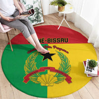 Guinea-Bissau Round Carpet Coat Of Arms Flag Style - Wonder Print Shop