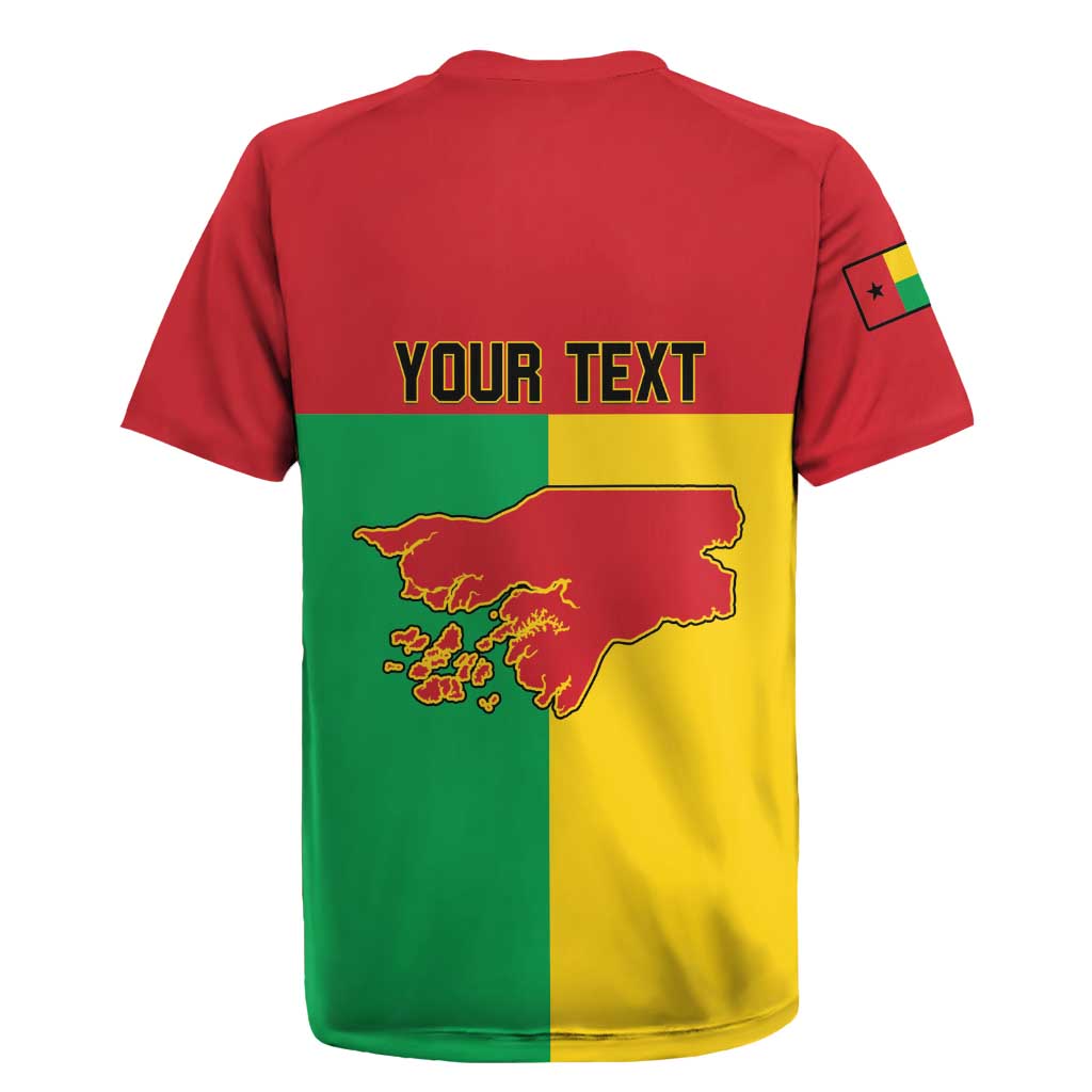 Personalized Guinea-Bissau Rugby Jersey Coat Of Arms Flag Style - Wonder Print Shop