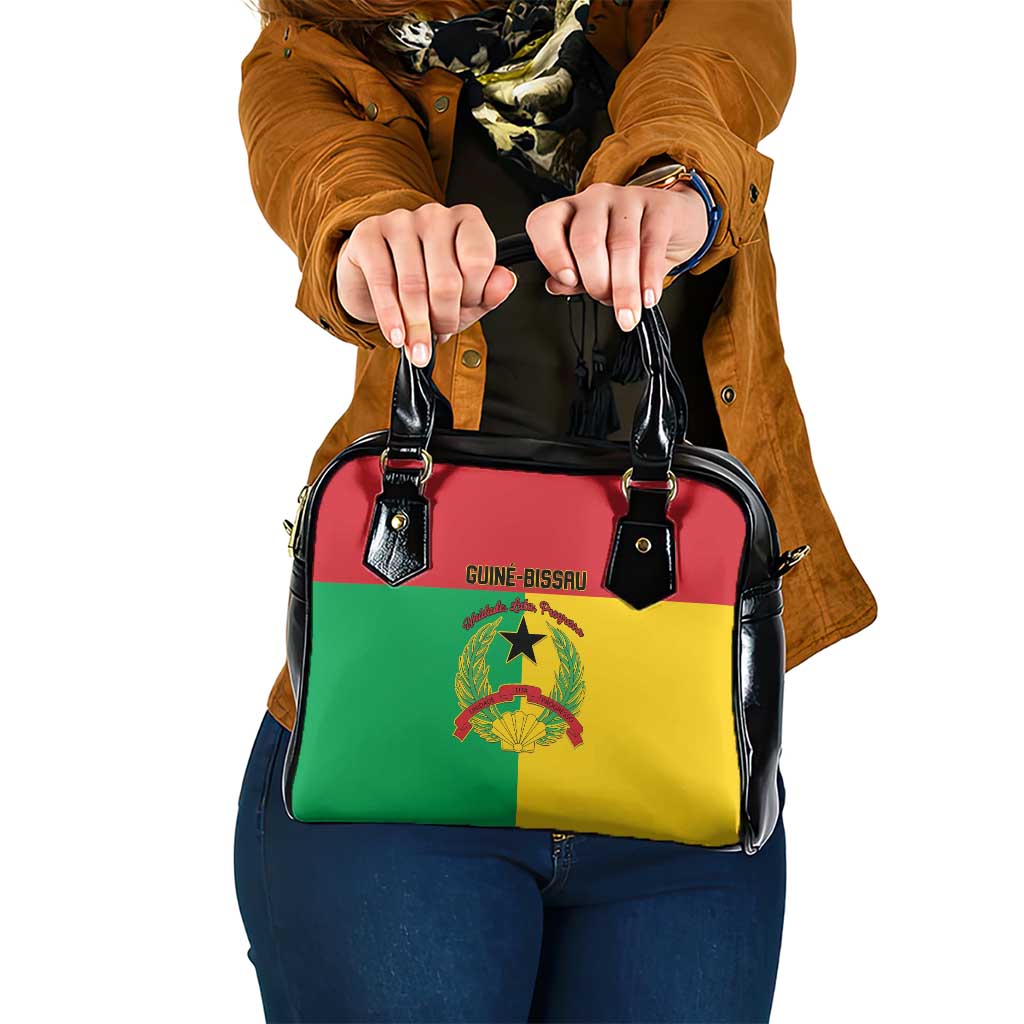 Guinea-Bissau Shoulder Handbag Coat Of Arms Flag Style - Wonder Print Shop