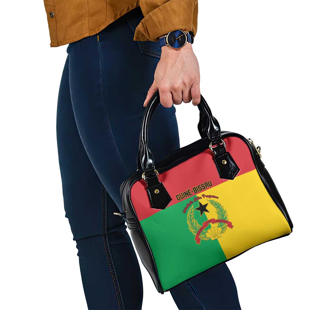 Guinea-Bissau Shoulder Handbag Coat Of Arms Flag Style - Wonder Print Shop