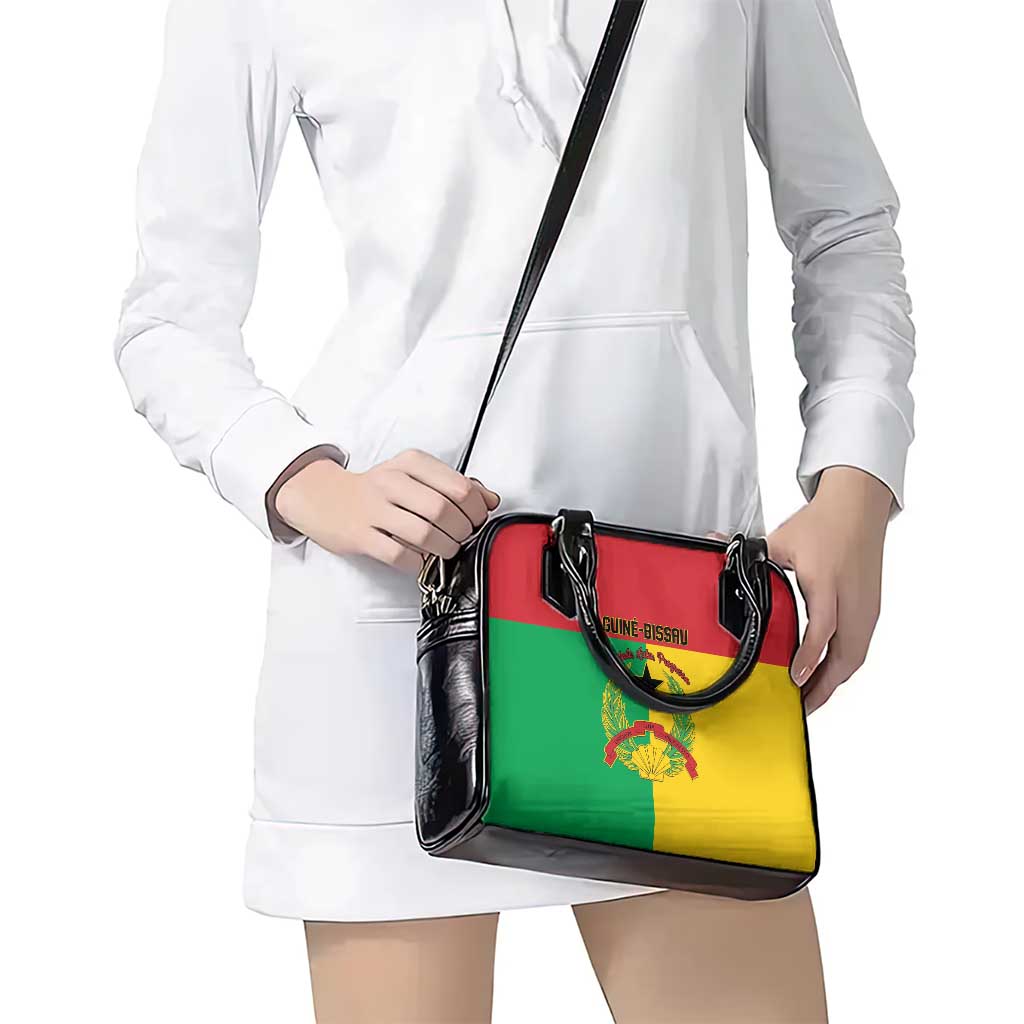 Guinea-Bissau Shoulder Handbag Coat Of Arms Flag Style - Wonder Print Shop