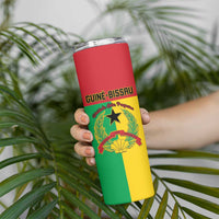 Personalized Guinea-Bissau Skinny Tumbler Coat Of Arms Flag Style - Wonder Print Shop