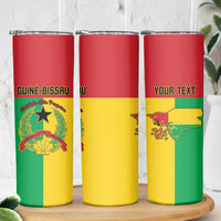Personalized Guinea-Bissau Skinny Tumbler Coat Of Arms Flag Style - Wonder Print Shop