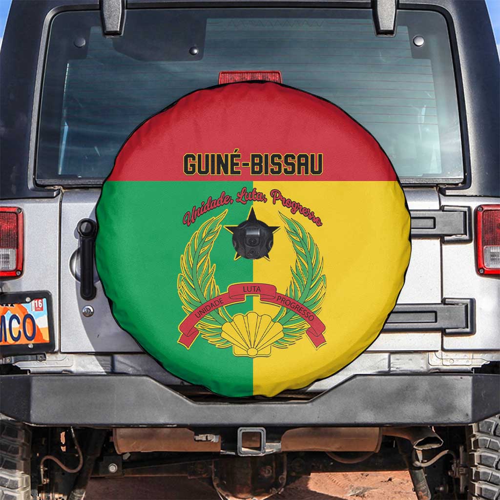 Guinea-Bissau Spare Tire Cover Coat Of Arms Flag Style - Wonder Print Shop