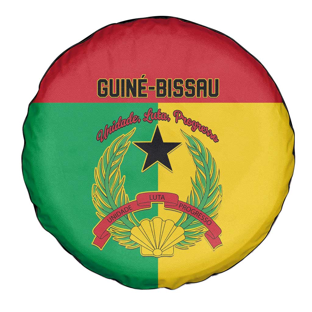 Guinea-Bissau Spare Tire Cover Coat Of Arms Flag Style - Wonder Print Shop