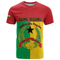Personalized Guinea-Bissau T Shirt Coat Of Arms Flag Style - Wonder Print Shop