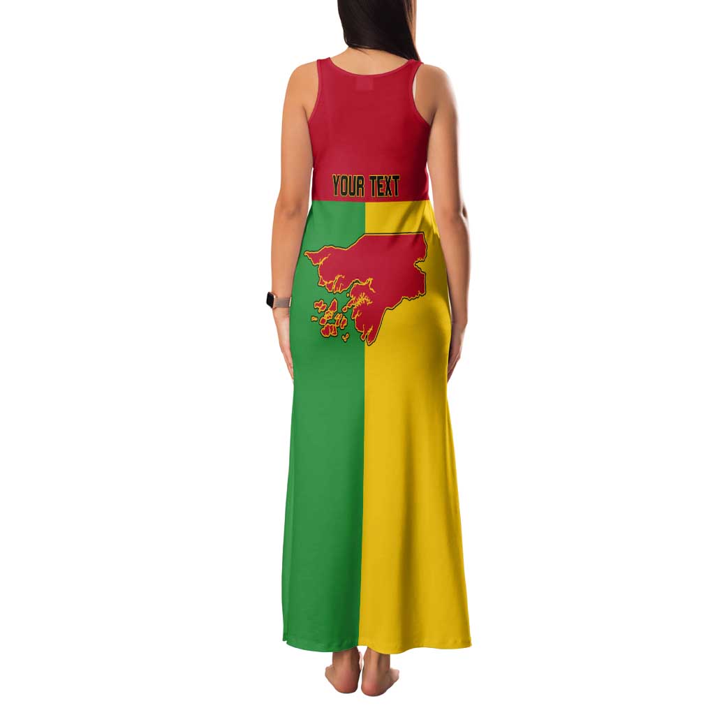 Personalized Guinea-Bissau Tank Maxi Dress Coat Of Arms Flag Style - Wonder Print Shop