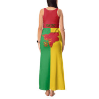 Personalized Guinea-Bissau Tank Maxi Dress Coat Of Arms Flag Style - Wonder Print Shop