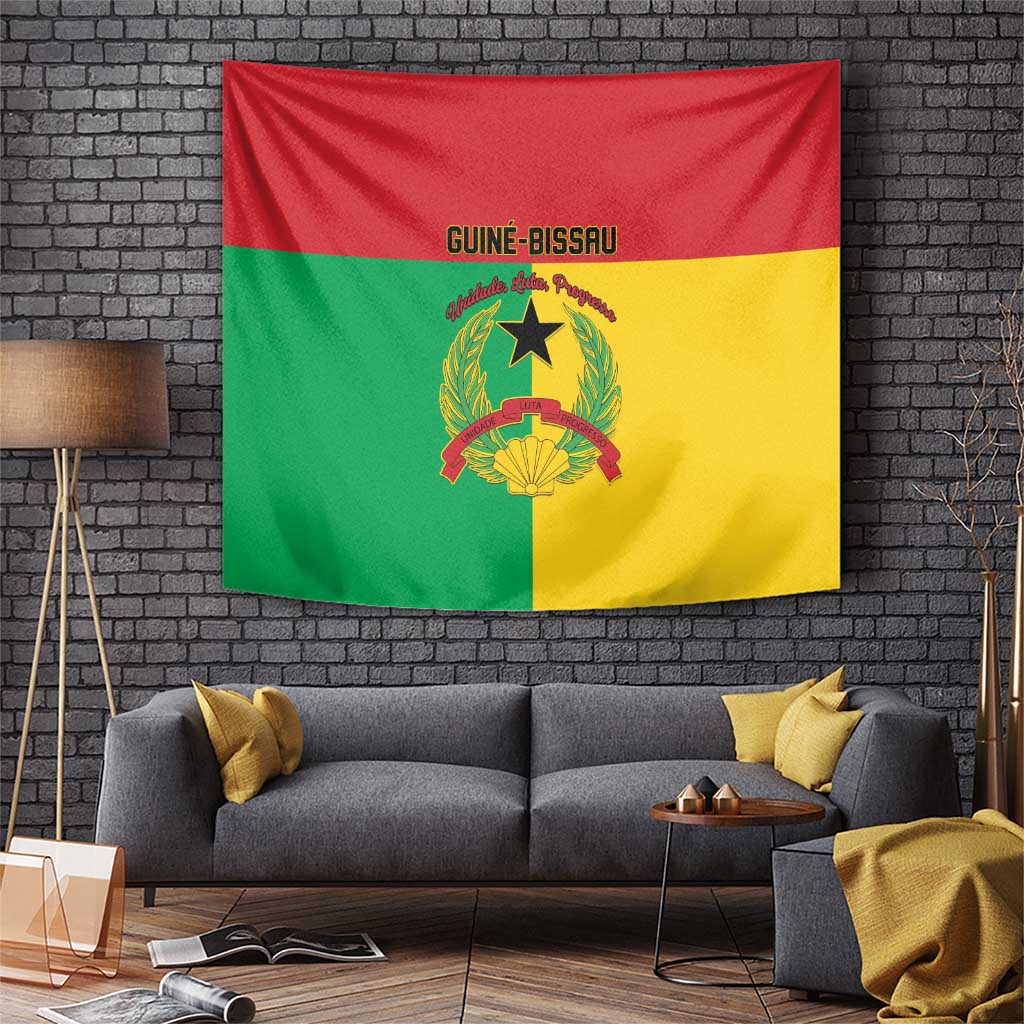 Guinea-Bissau Tapestry Coat Of Arms Flag Style - Wonder Print Shop