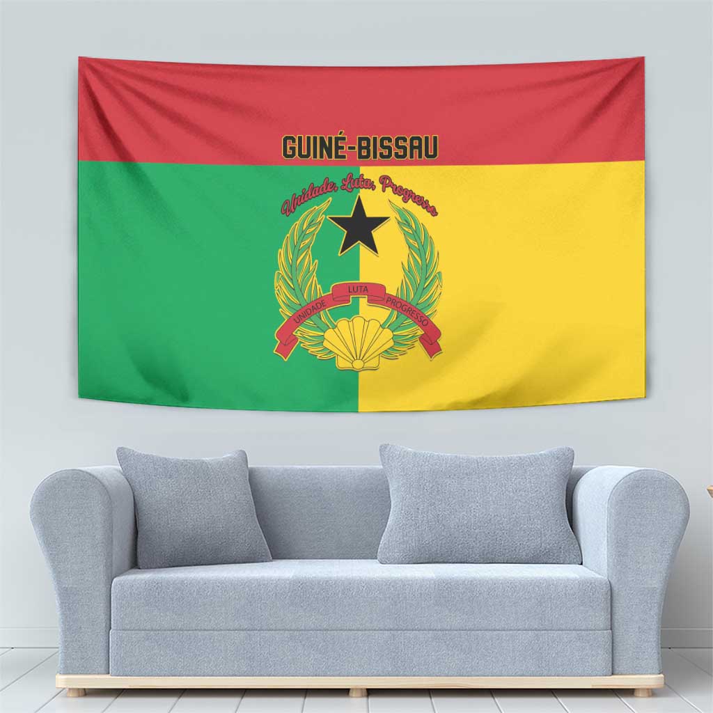 Guinea-Bissau Tapestry Coat Of Arms Flag Style - Wonder Print Shop