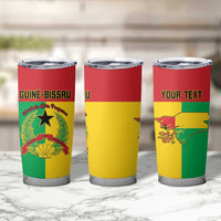 Personalized Guinea-Bissau Tumbler Cup Coat Of Arms Flag Style - Wonder Print Shop