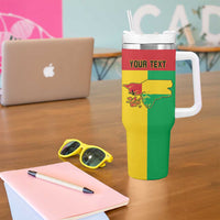Personalized Guinea-Bissau Tumbler With Handle Coat Of Arms Flag Style - Wonder Print Shop