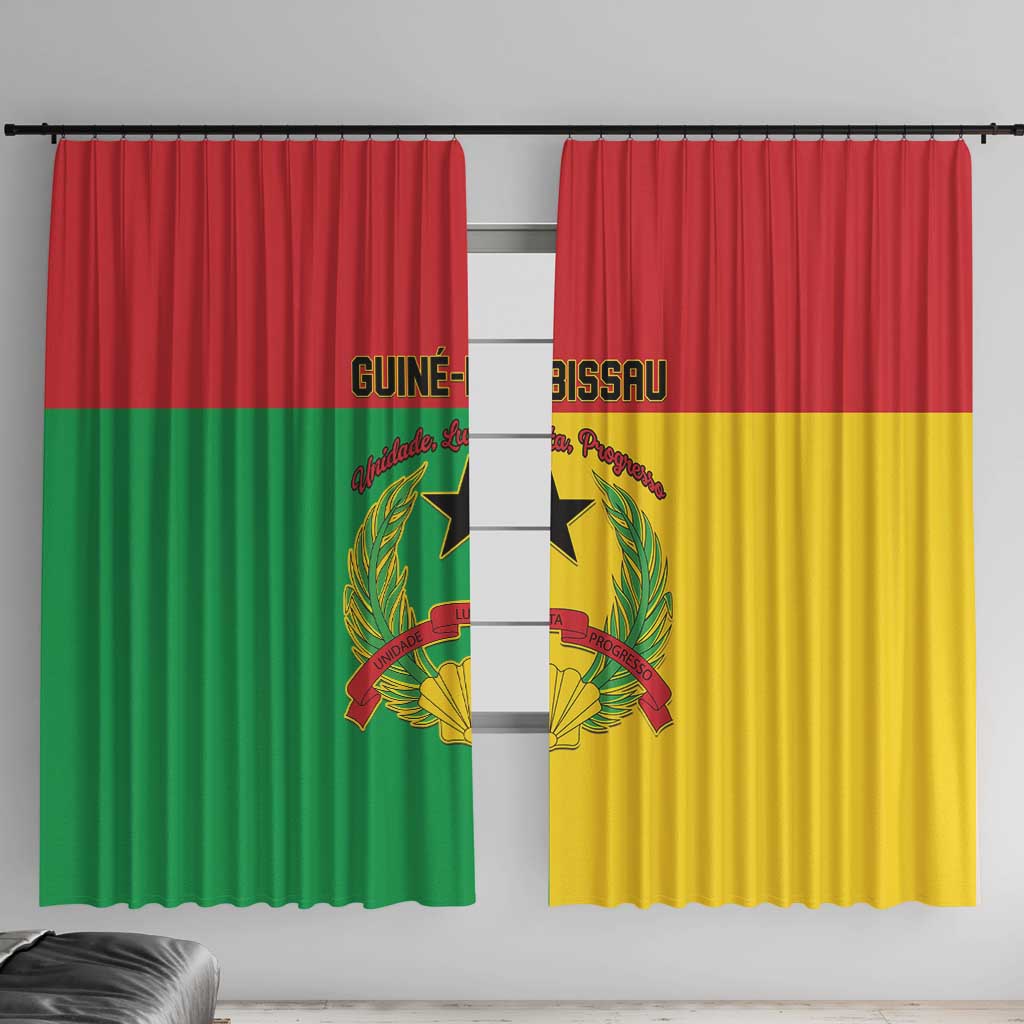 Guinea-Bissau Window Curtain Coat Of Arms Flag Style - Wonder Print Shop