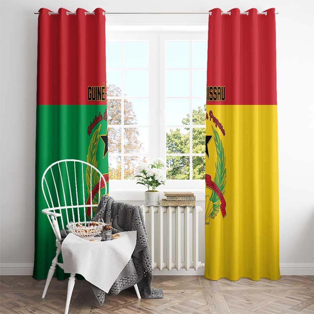 Guinea-Bissau Window Curtain Coat Of Arms Flag Style - Wonder Print Shop